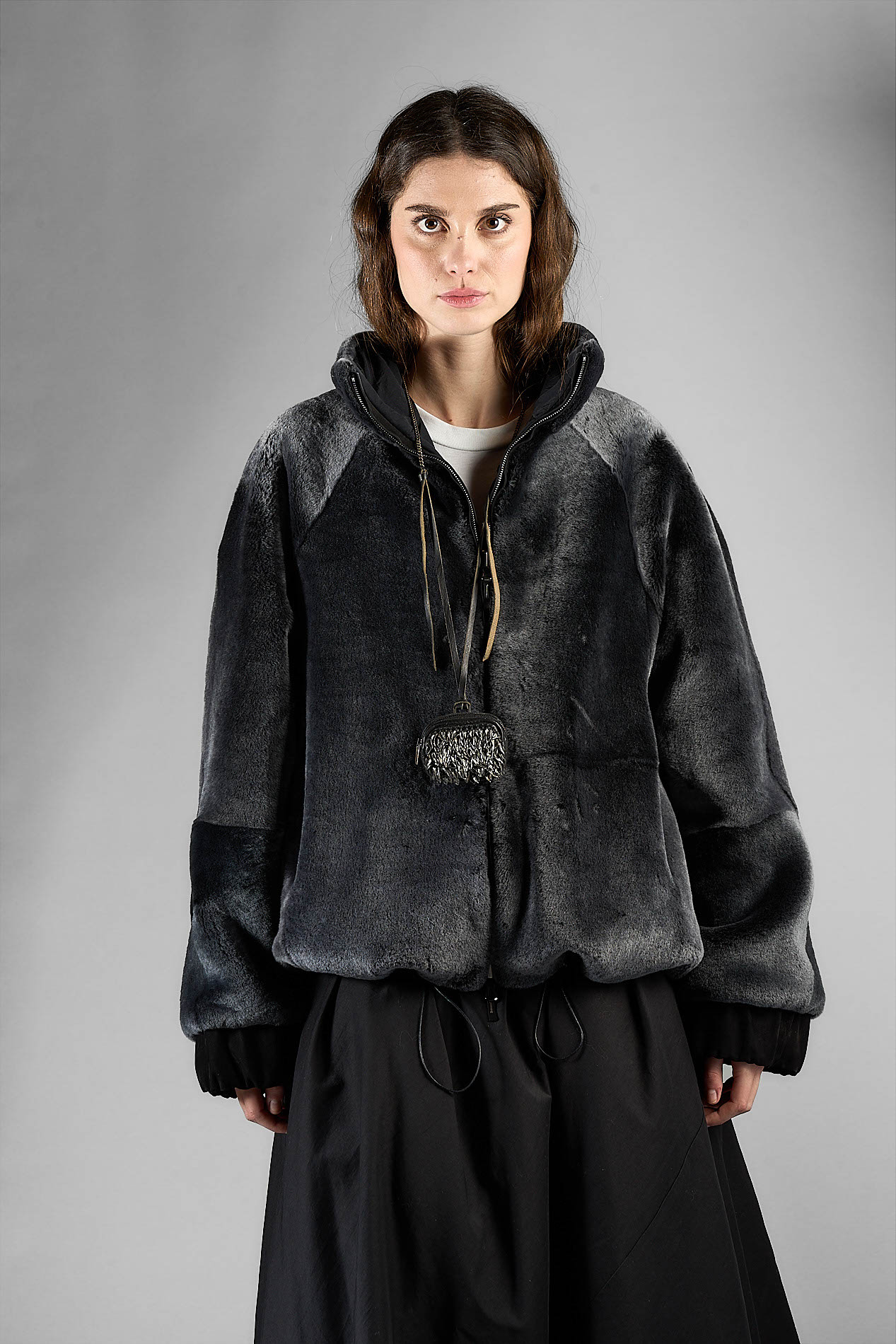 daniele basta leather and silver bags - WEARING